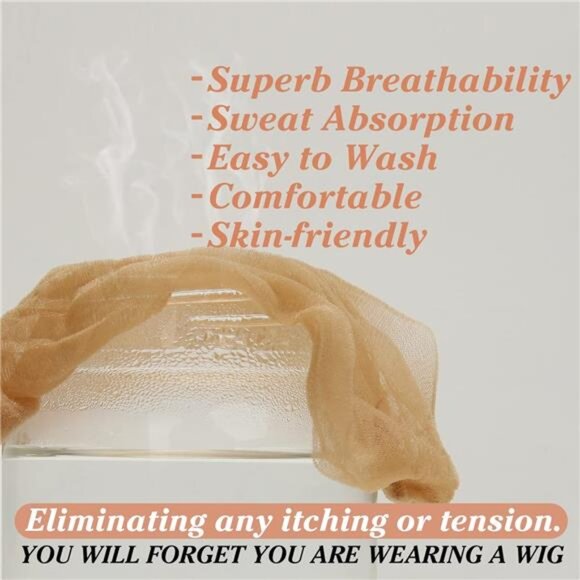 Real HD Wig Cap for Women, 24 Pieces Ultra-thin Invisible Brown - Picture 4 of 7